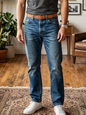 Men's Levi's 505 Regular Fit Straight Leg Jeans Sz 36x30